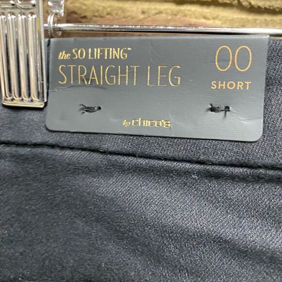 Chico’s The So Soft Lifting Straight Leg Black Jean NWT - Picture 6 of 9